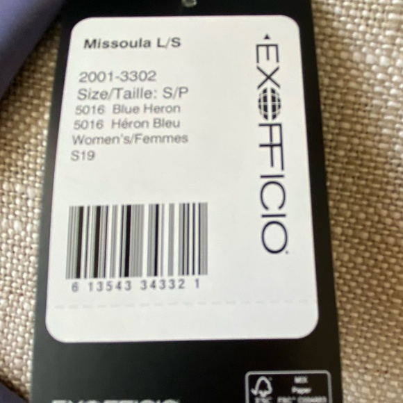 Exofficio Womens Blue Heron UPF 50 Travel Fishing Outdoor Mesh Vented Shirt-Sz-S - Picture 10 of 16